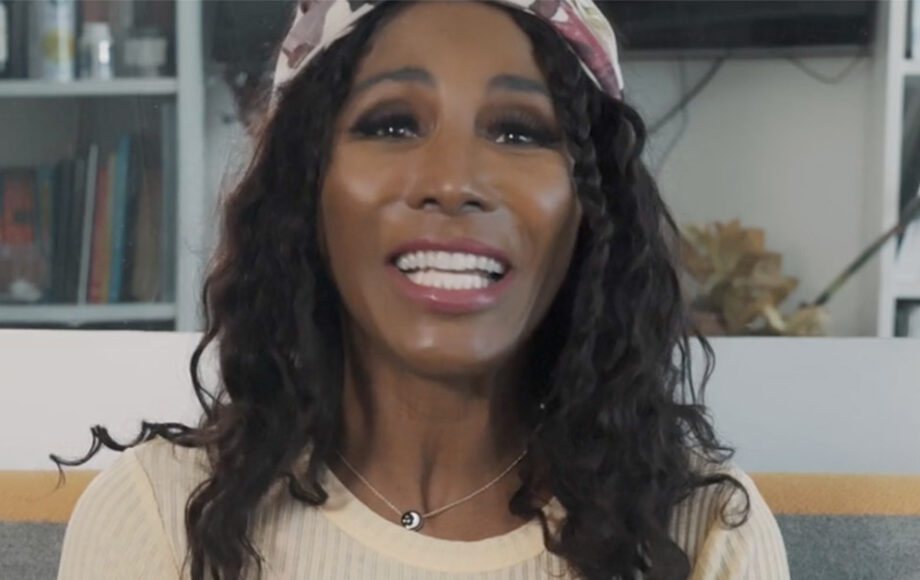 sinitta talking to camera